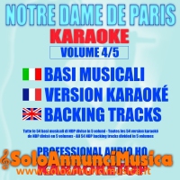 Tutte le 54 basi musicali del musical NOTRE DAME DE PARIS.