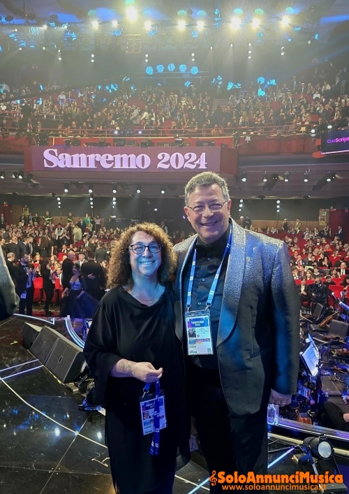  Vitaliano Gallo e Cristina Noris al  Festival di SanRemo 74° Edizione 2024