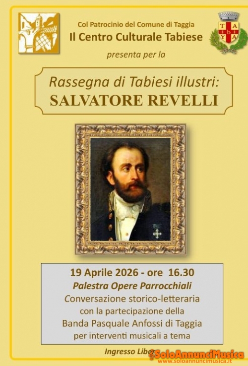 Taggia: Salvatore Revelli 200* e la Banda P. Anfossi dirige il M* Vitaliano Gallo