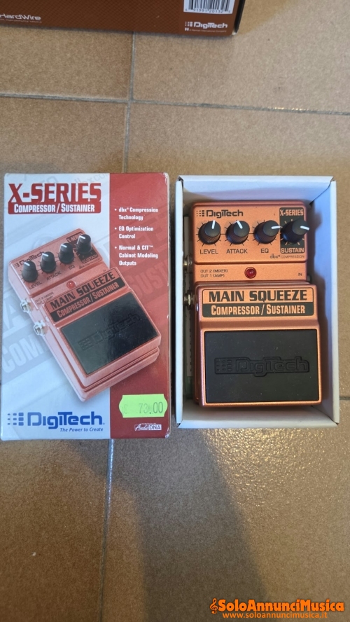 Digitech Main Squeeze Compressor/Sustainer – Ottime condizioni + scatola originale