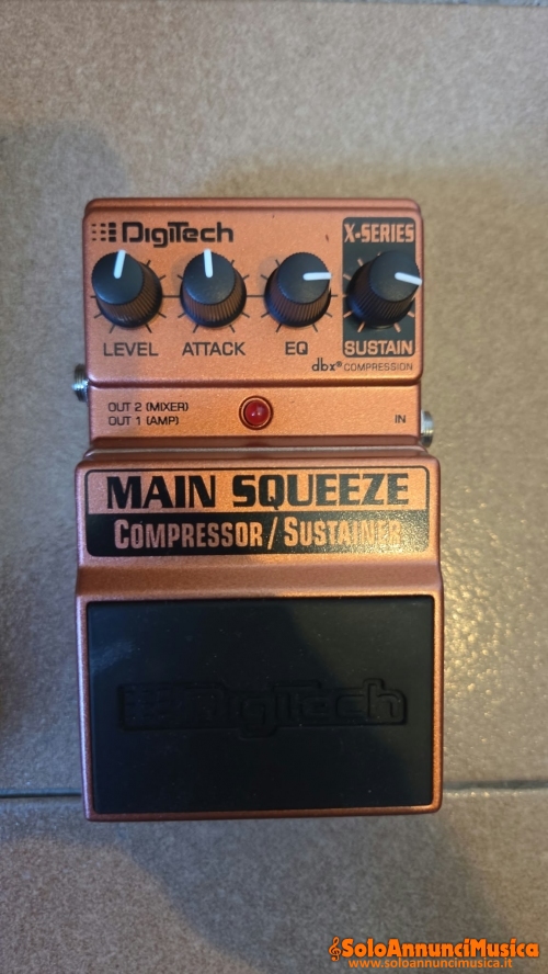 Digitech Main Squeeze Compressor/Sustainer – Ottime condizioni + scatola originale