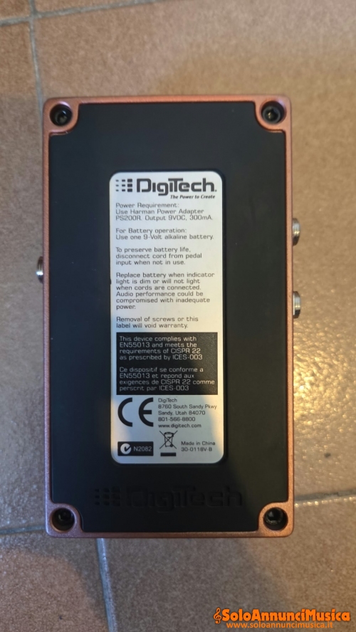 Digitech Main Squeeze Compressor/Sustainer – Ottime condizioni + scatola originale