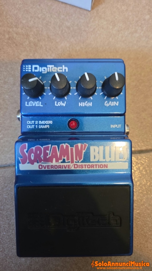 Digitech Screamin’ Blues Overdrive/Distortion – Ottime condizioni + scatola originale