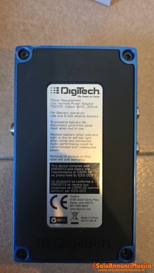 Digitech Screamin’ Blues Overdrive/Distortion – Ottime condizioni + scatola originale