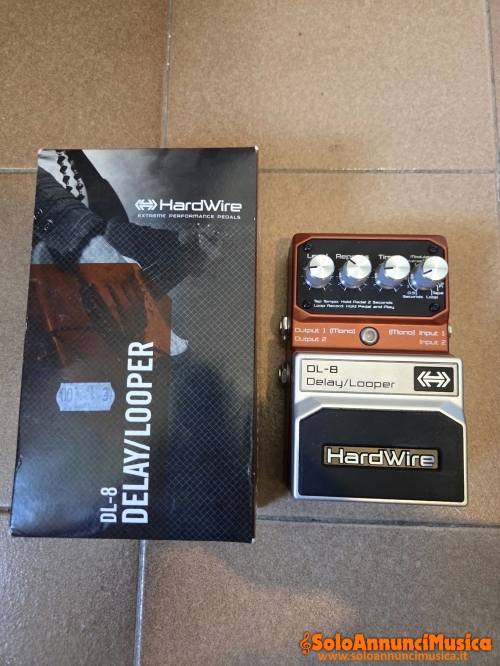 HardWire DL-8 Delay Looper – Condizioni perfette + scatola originale